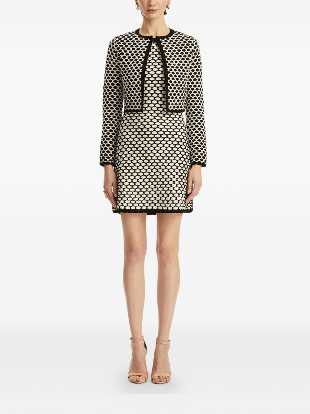 honeycomb-knit cardigan - 2