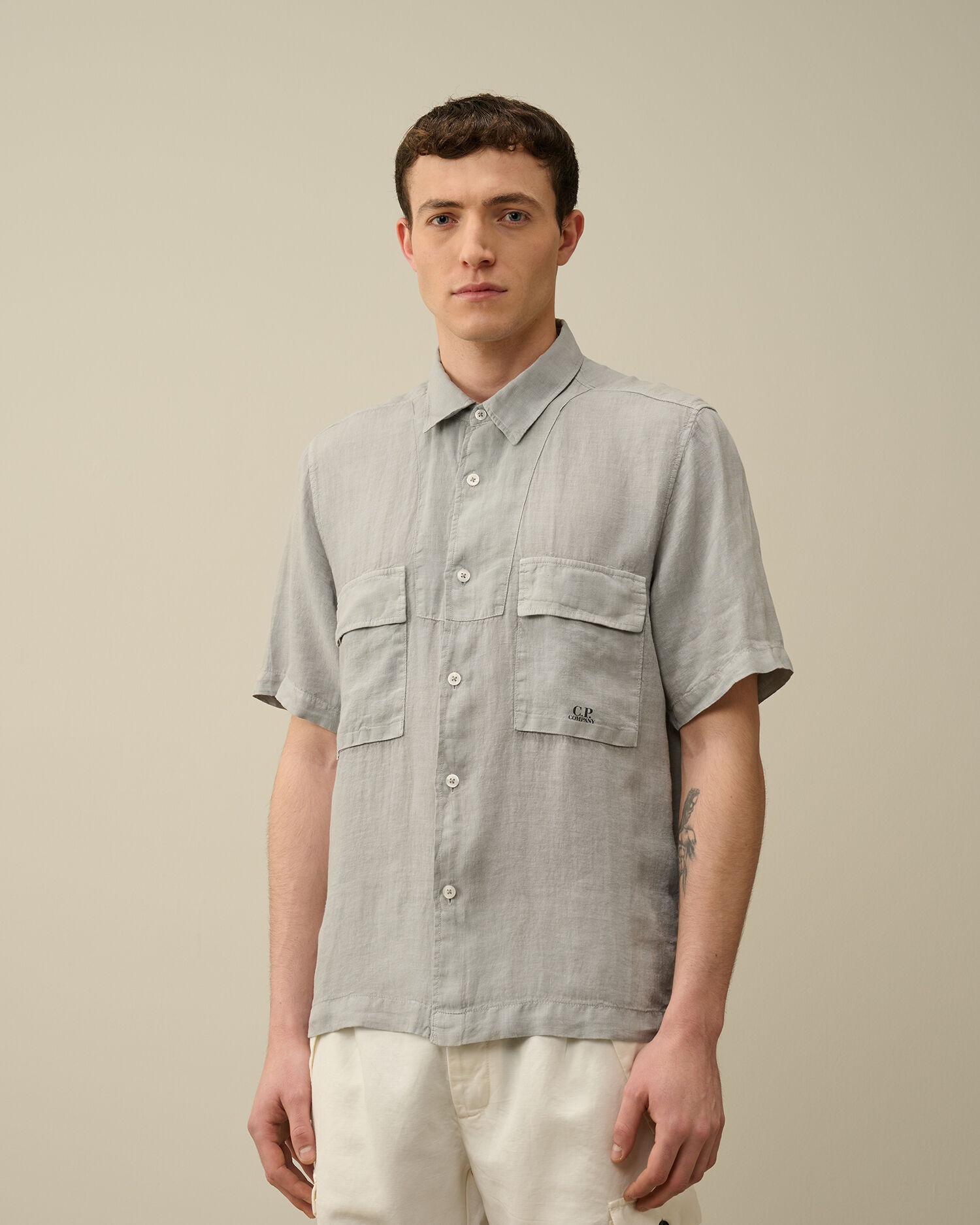 Linen Short Sleeved Shirt - 2