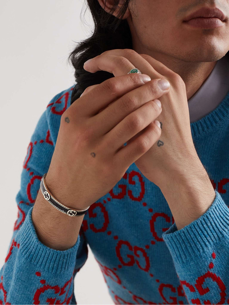 GUCCI Sterling Silver and Enamel Cuff outlook