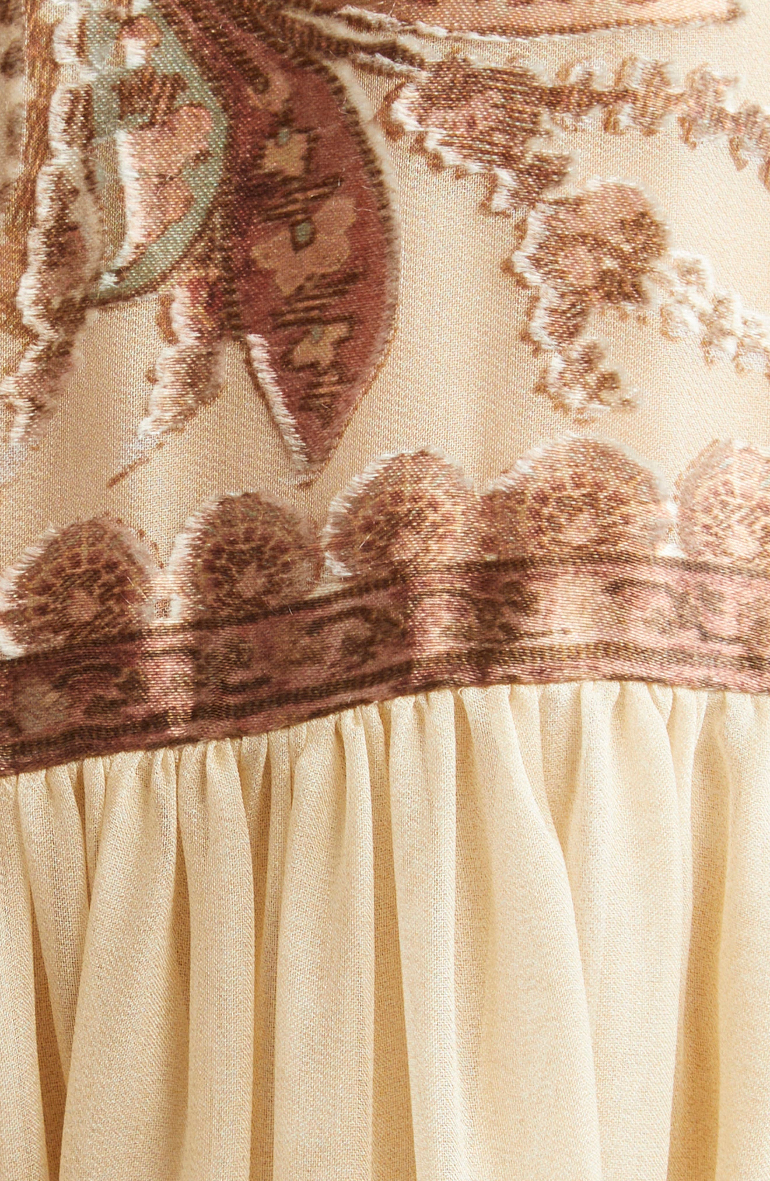 Zimmermann Hypnotic Paisley Print Batwing Sleeve Minidress in Cream Paisley at Nordstrom - 6
