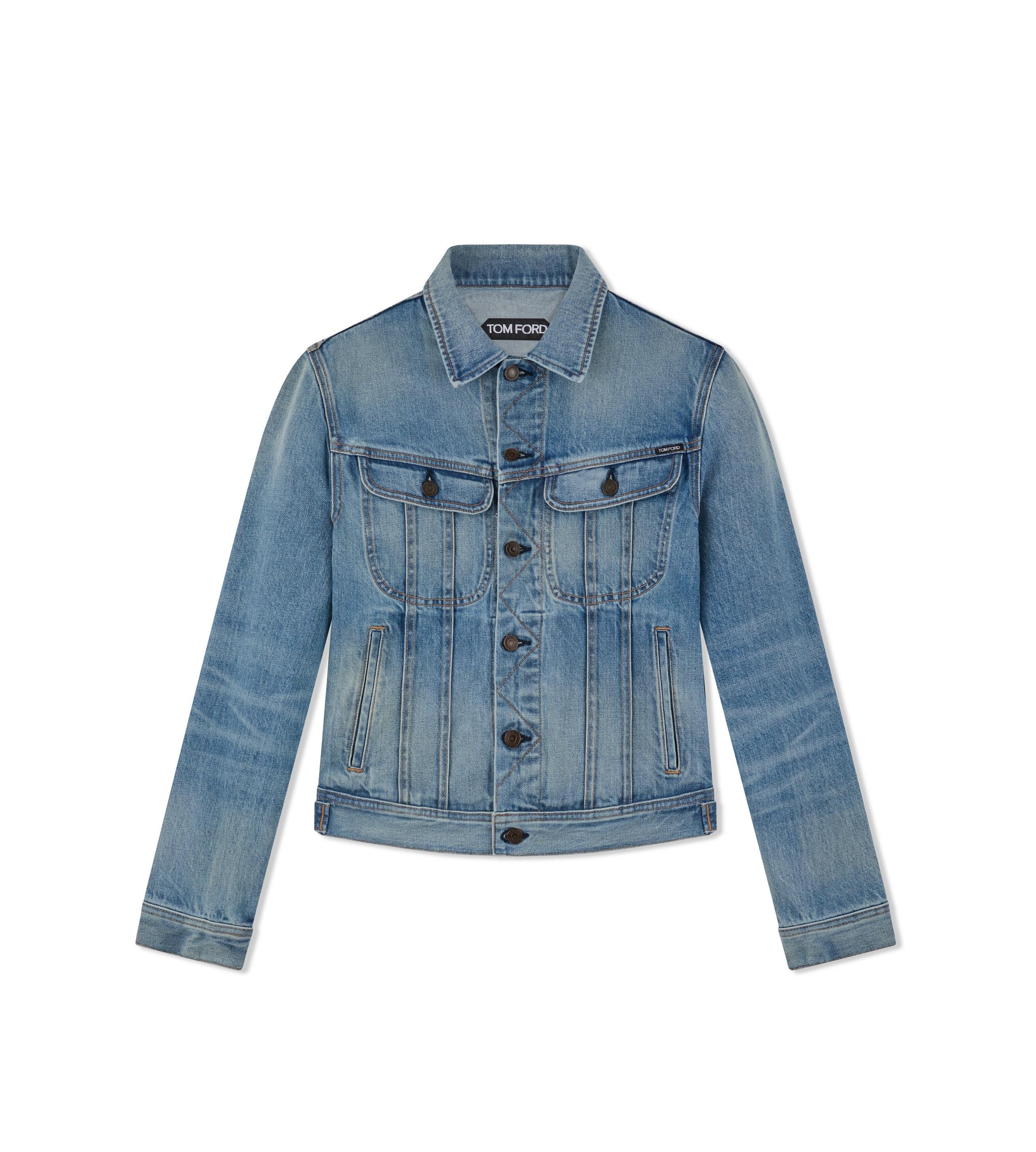 AGED LIGHT WASH ICON DENIM JACKET - 1