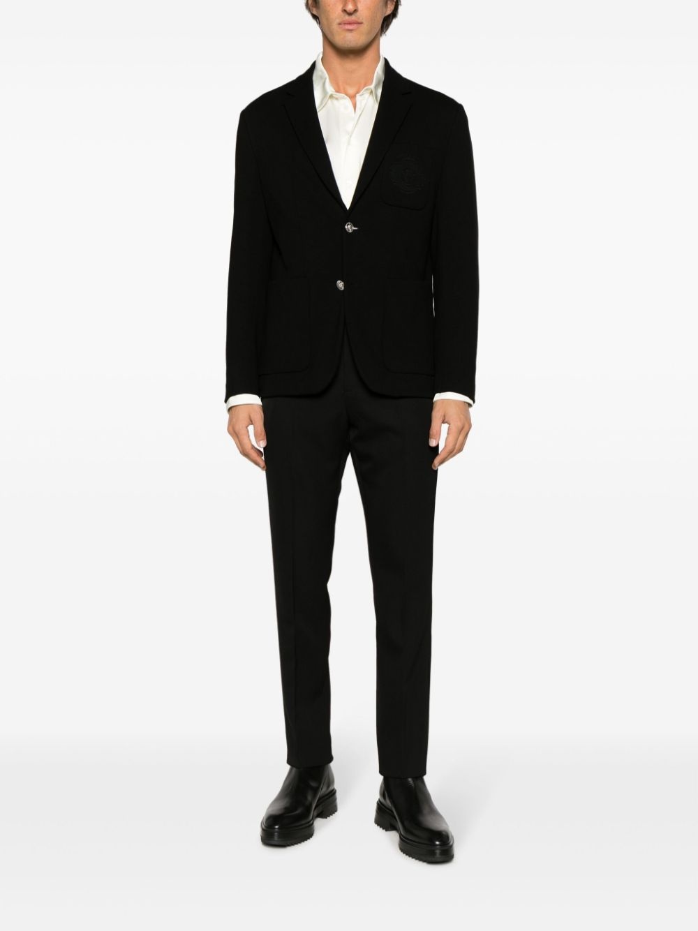 straight-leg wool trousers - 2