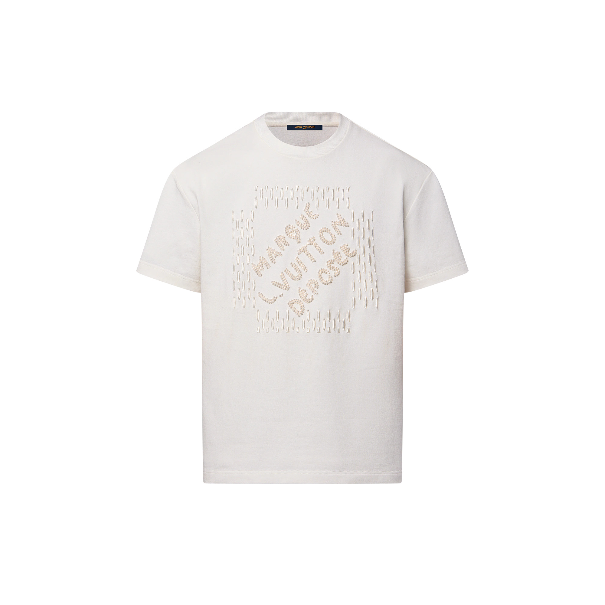 Embroidered Signature Cotton T-Shirt - 1