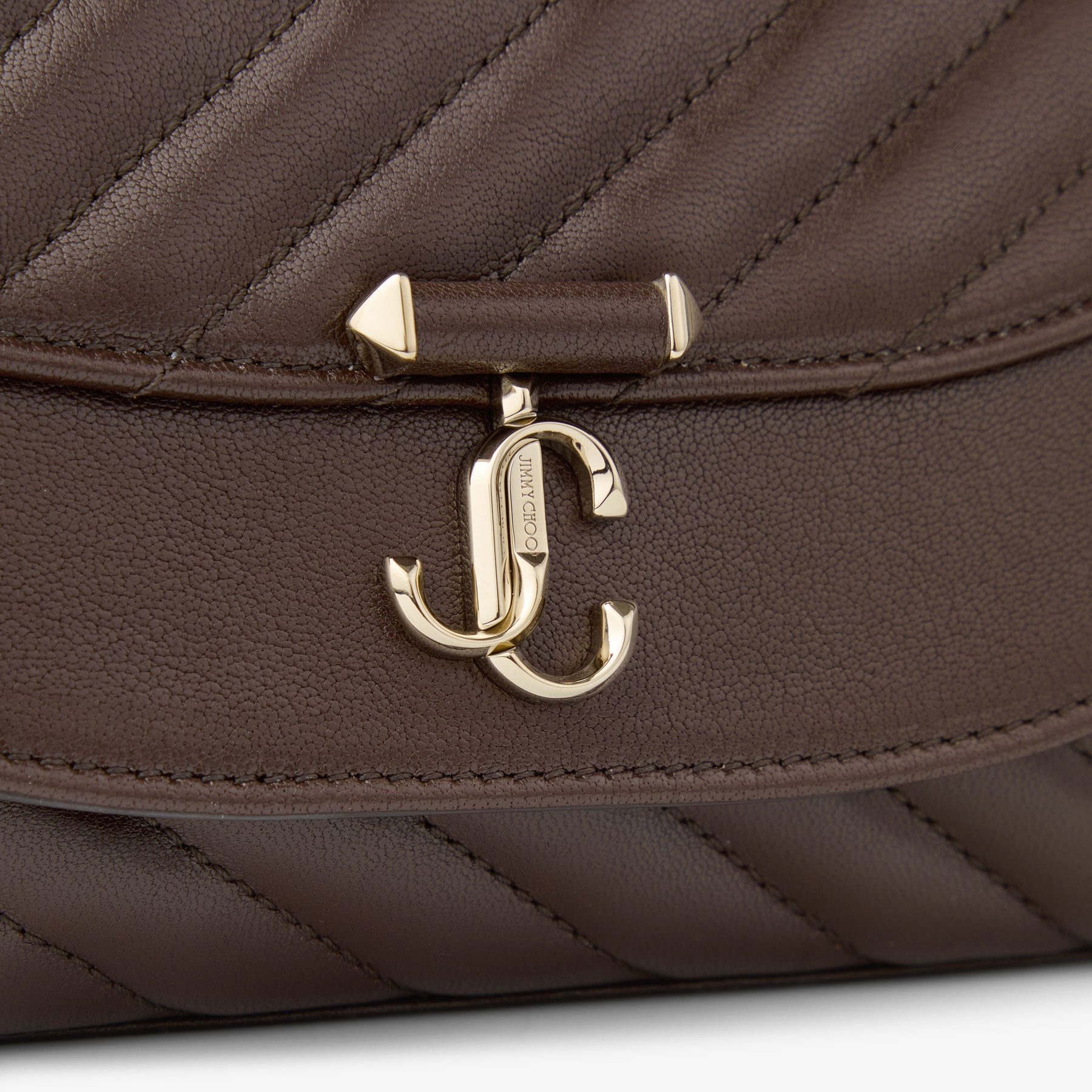 Curve Crossbody S
Chocolate Quilted Biker Leather Crossbody Bag - 3
