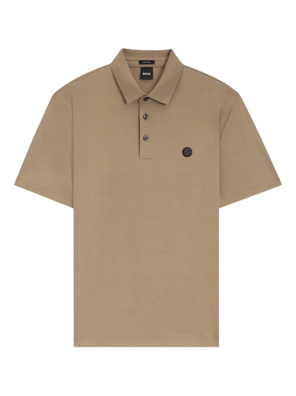 button logo polo shirt - 1