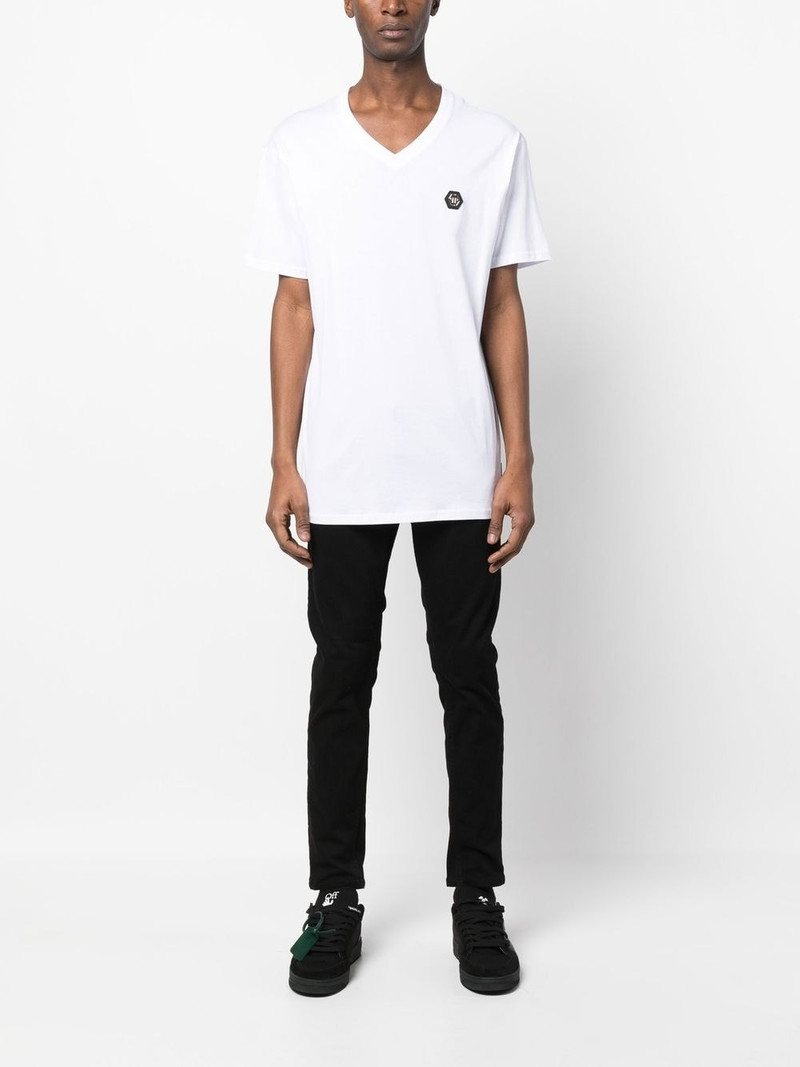 Gothic Plein V-neck T-shirt 3