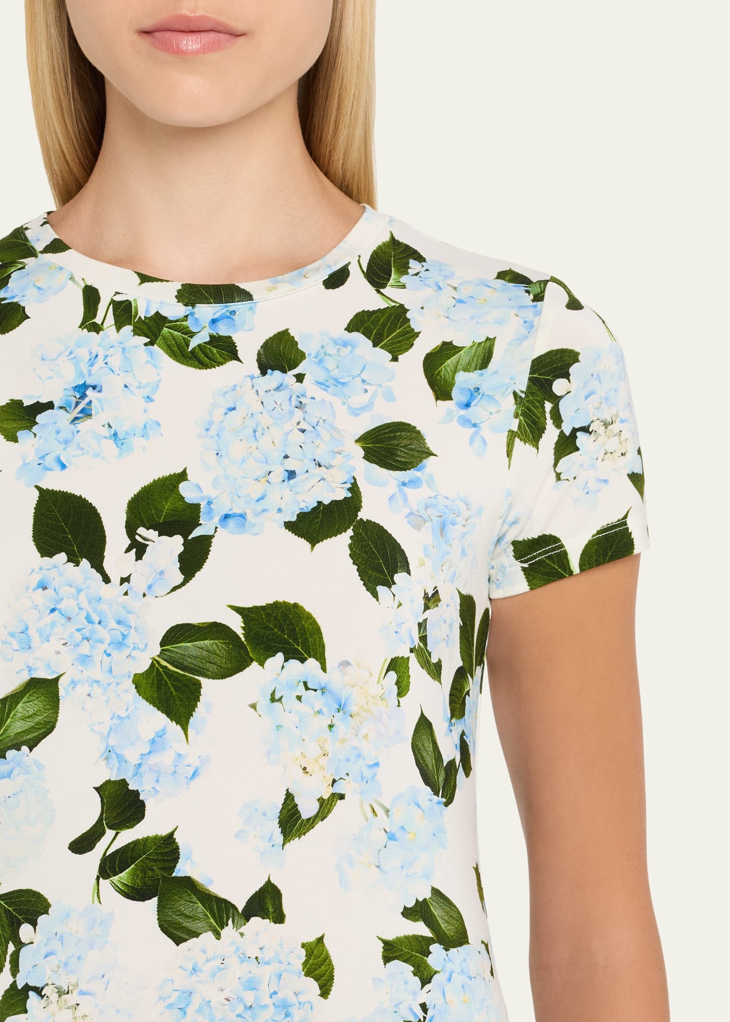 Ressi Short-Sleeve Hydrangea Tee - 5