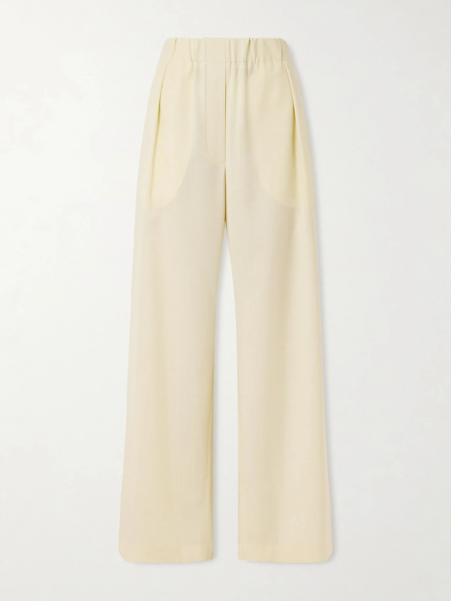 Wool-ripstop wide-leg pants Sand - 1