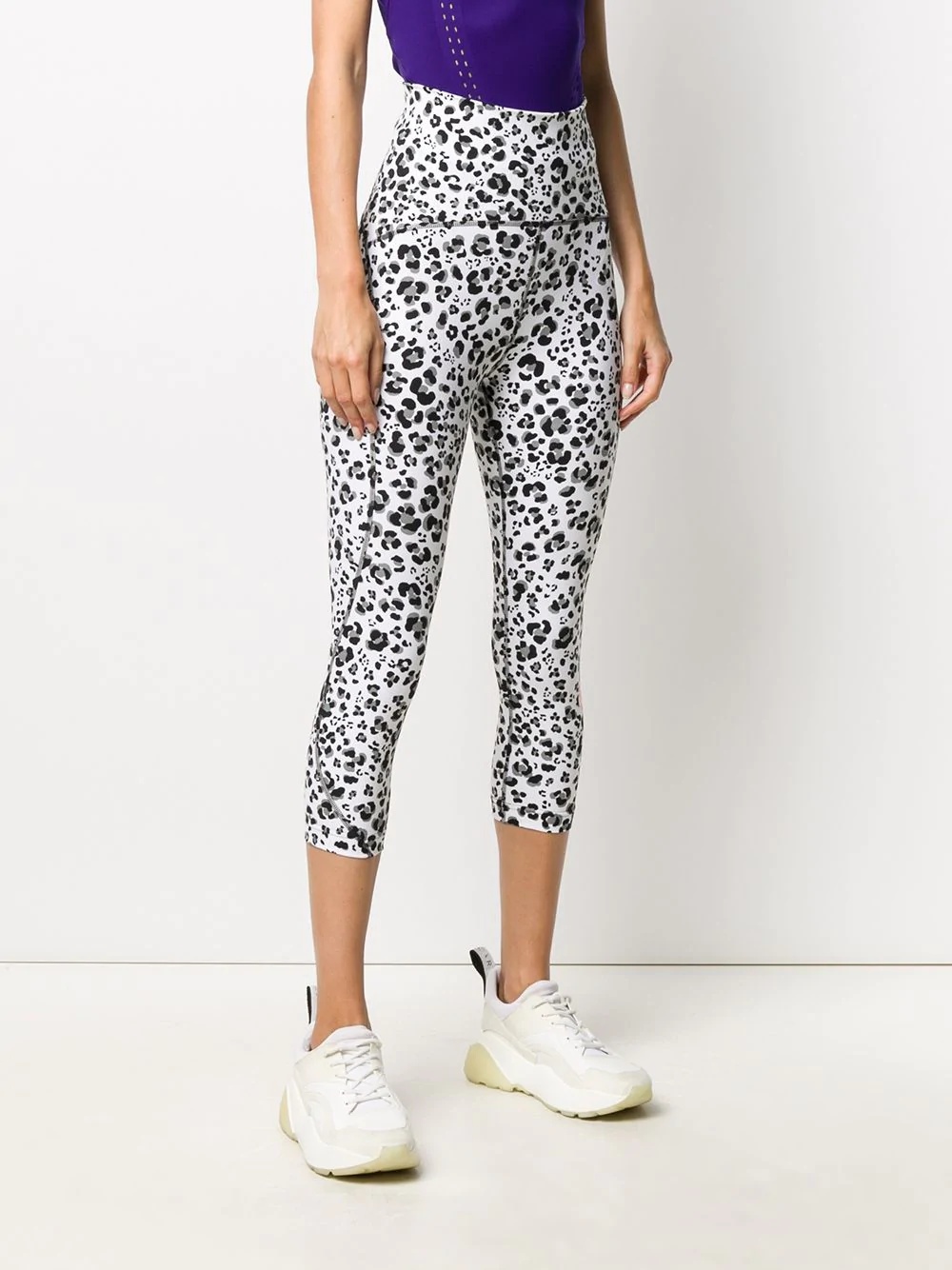 animal-print cropped leggings - 3