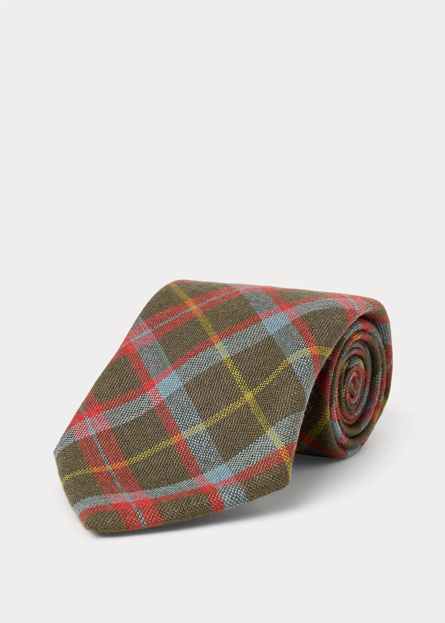 Handmade Plaid Wool Tie - 2