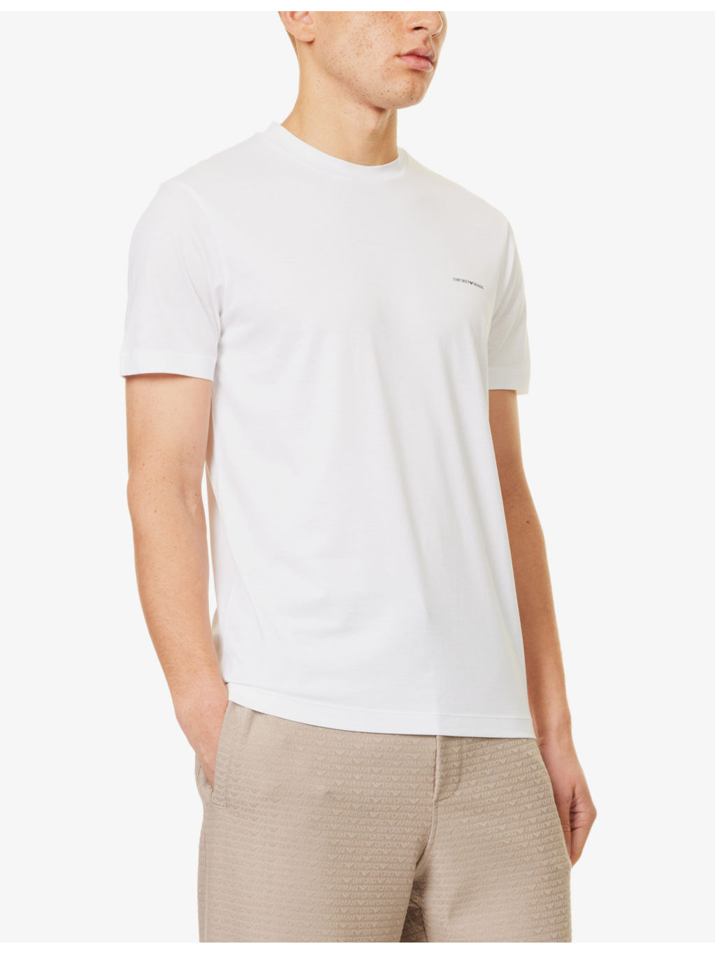 Ea Tee Letter Small Chest - 3