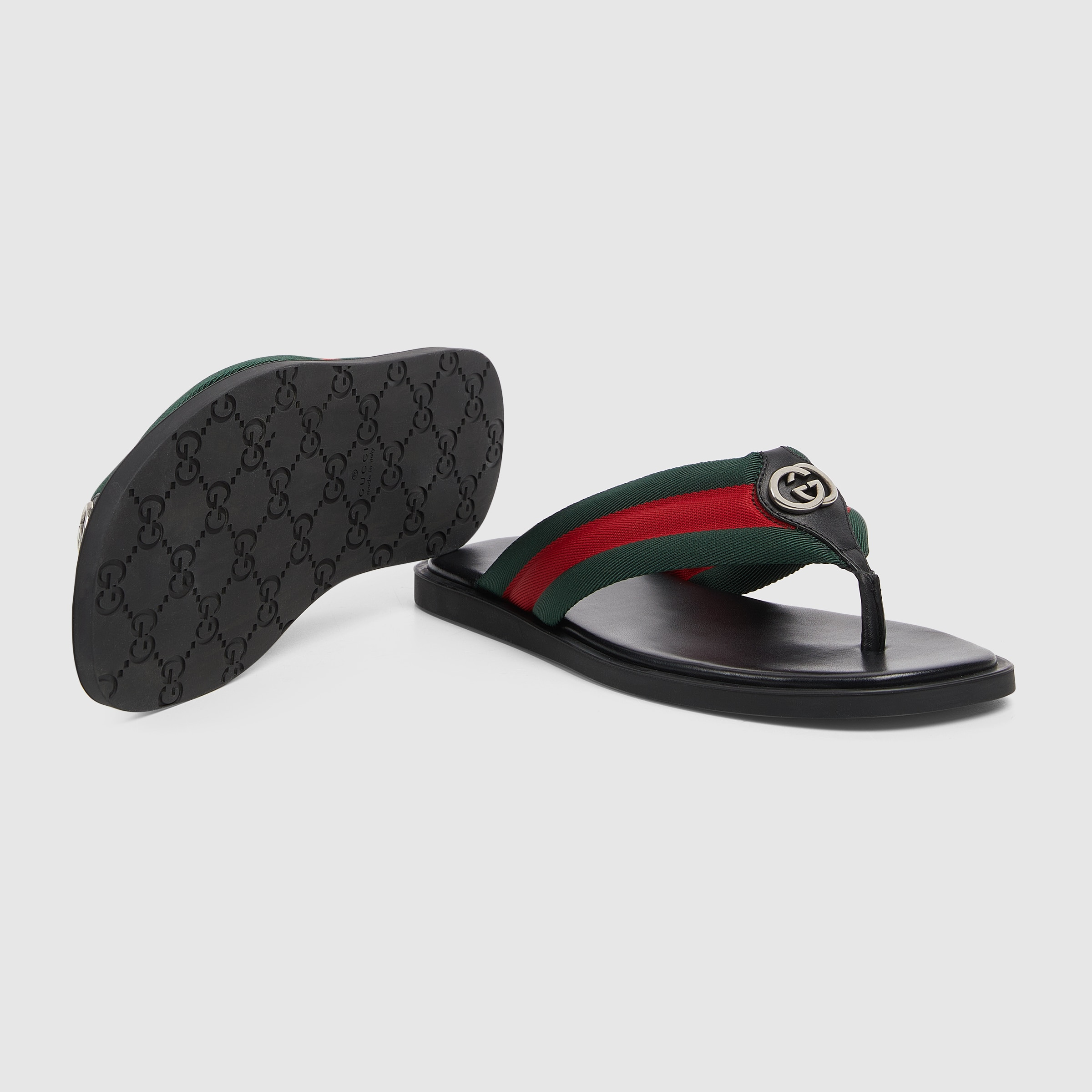 Men's thong sandal with Interlocking G - 6
