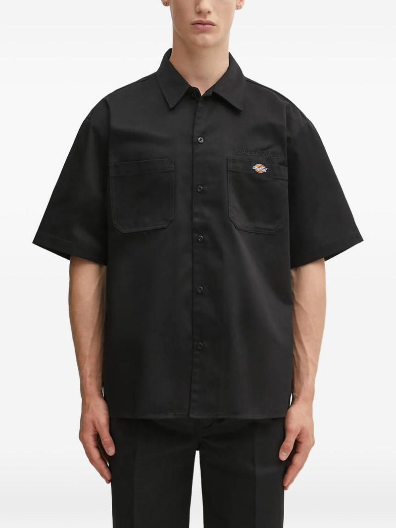 Dickies logo patch pocket shirt 1