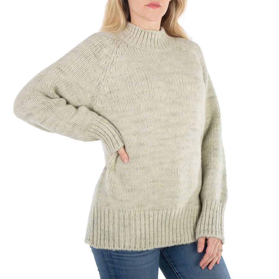 Maison Margiela Ladies Pistachio Botanical Dye Crew-Neck Jumper - 3