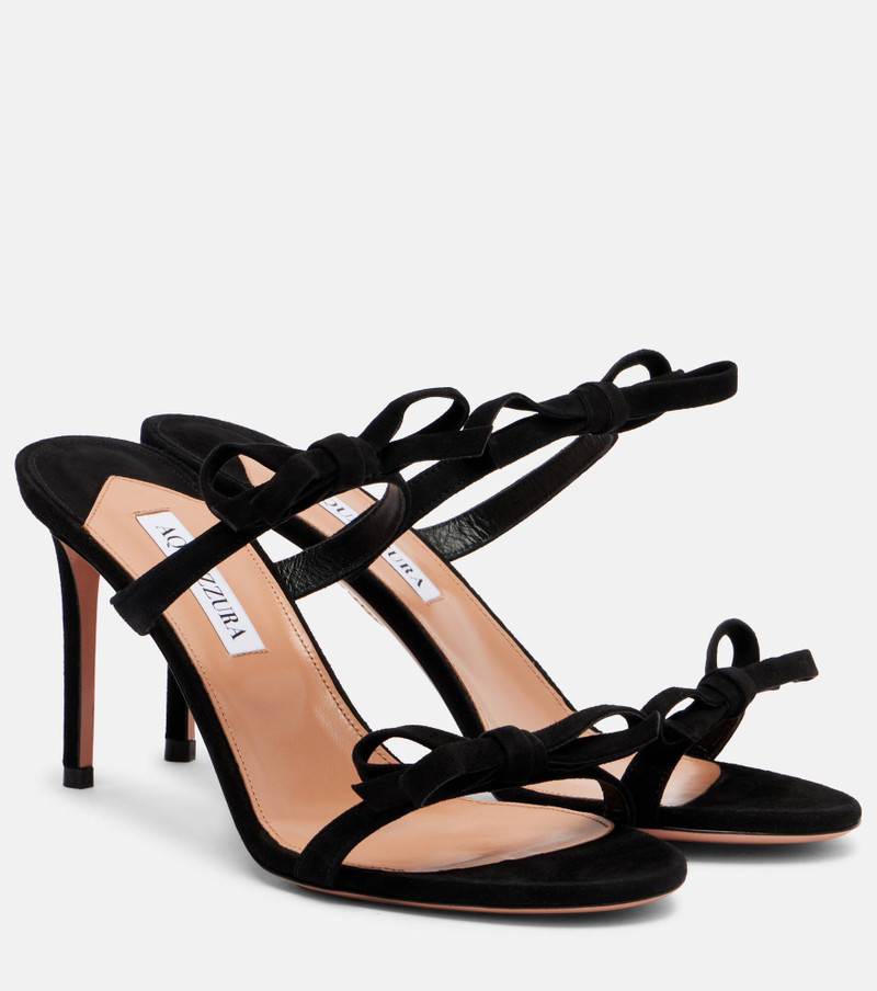 Soave 85 bow-detail suede mules 1