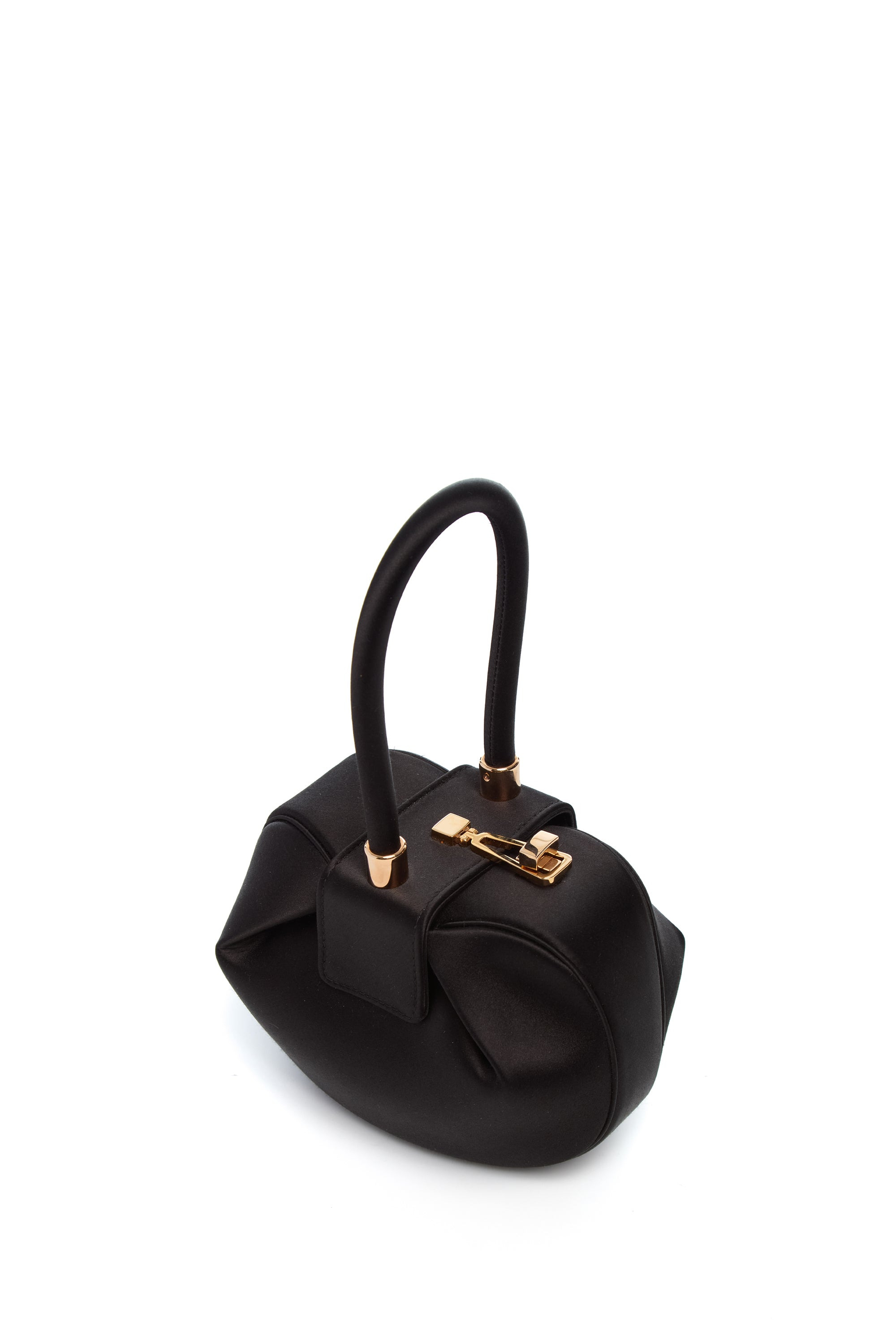 Demi Bag in Black Satin - 3
