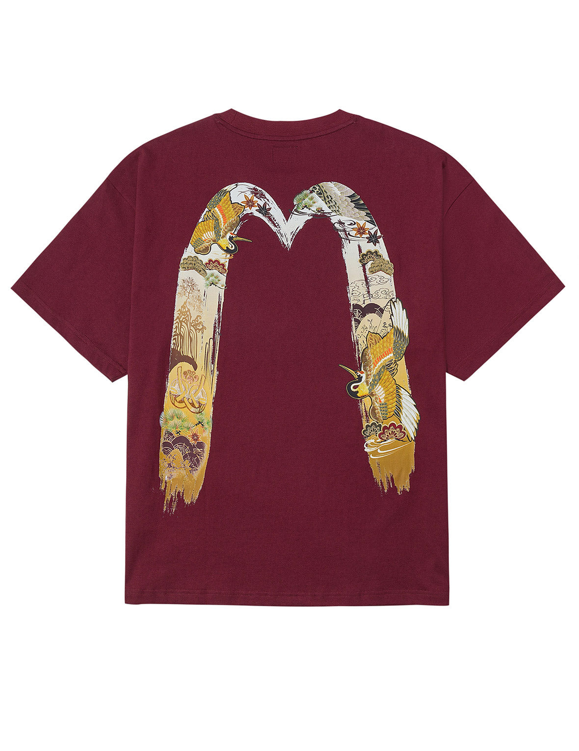 Logo and Crane Soaring Daicock Print Relax Fit T-shirt - 10