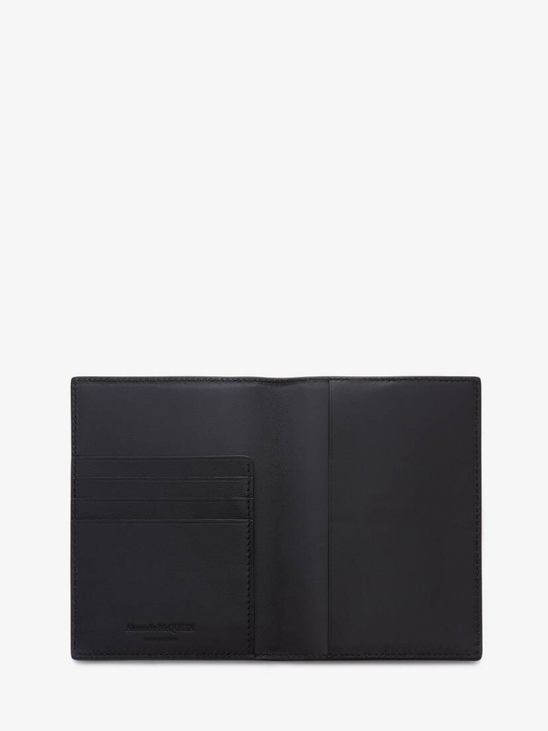 Alexander McQueen Mcqueen Graffiti Pocket Organizer in Black/white outlook