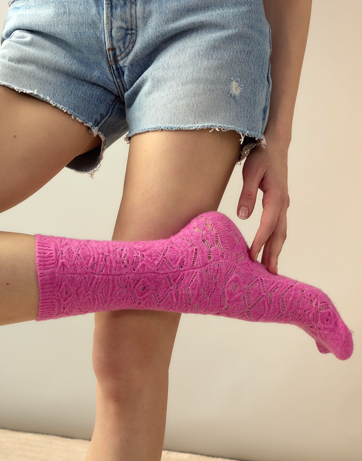 Crochet Wool Socks - 1