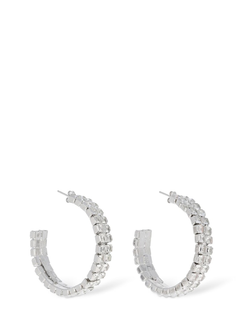 Vetro crystal hoop earrings - 1