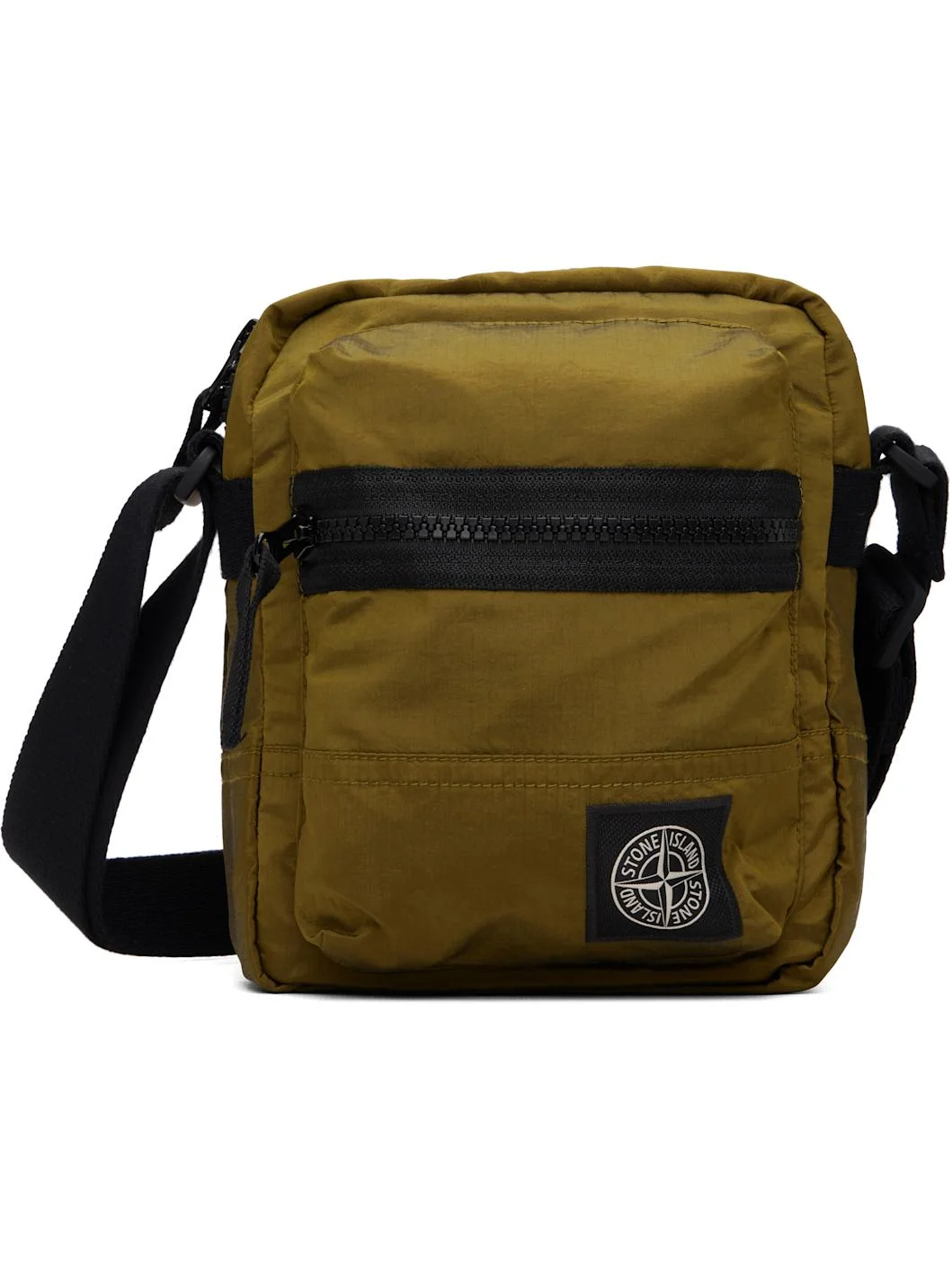 Khaki 9200015 Coated Nylon Metal ECONYL Bag - 1