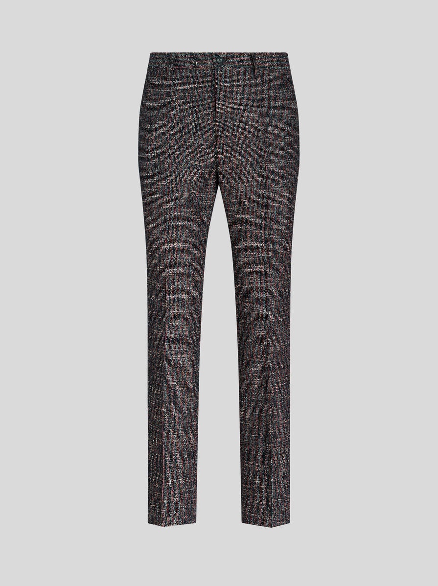 FLAT TROUSERS WITH TUCKS - 1