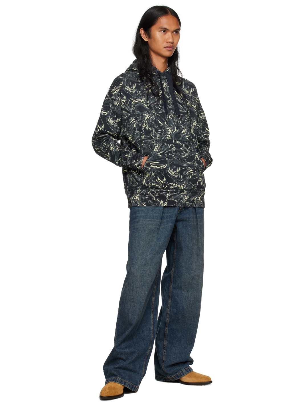 Navy Marvin Hoodie - 4