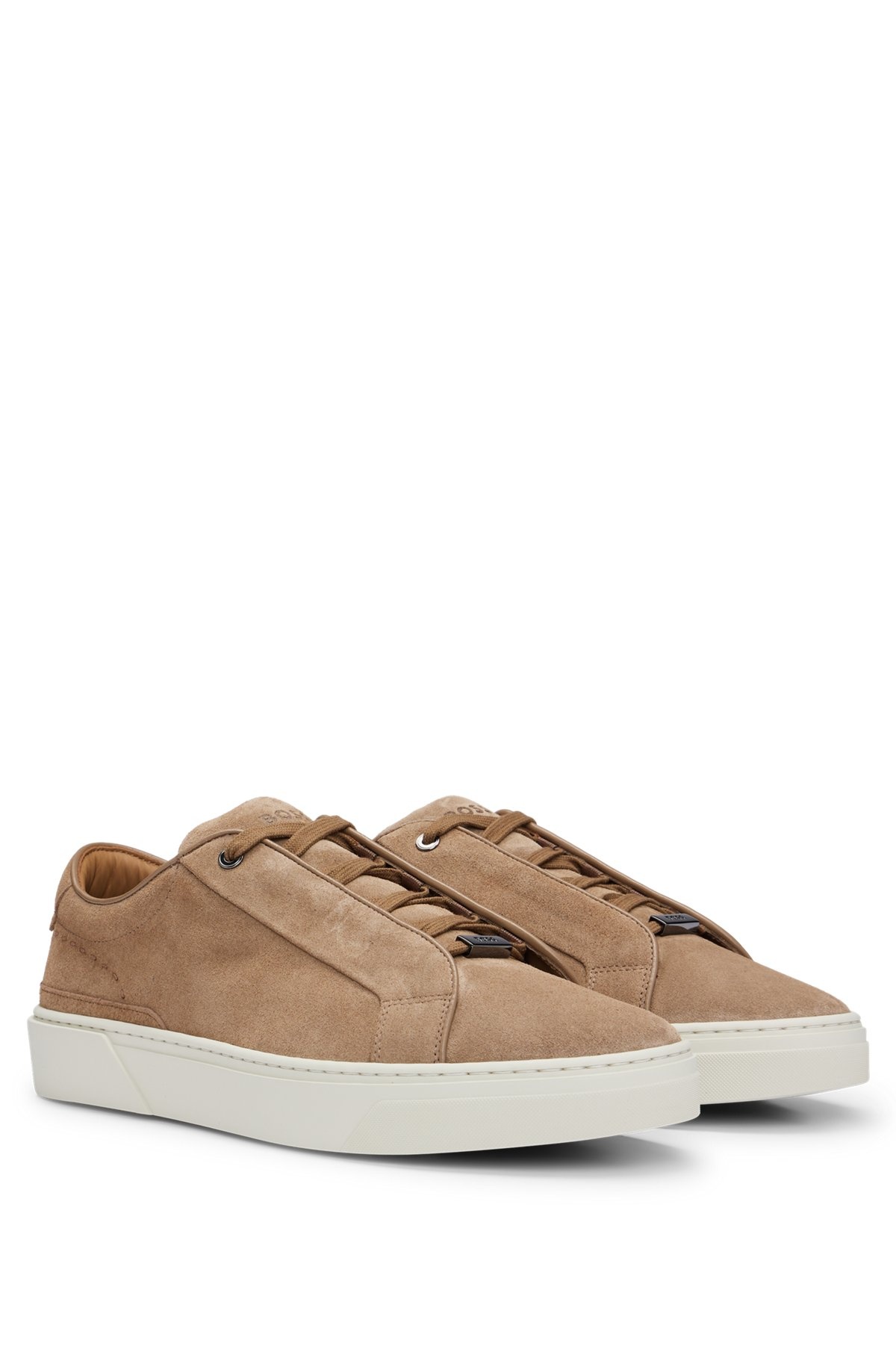 GARY SUEDE LOW-TOP TRAINERS WITH BRANDED LACE LOOP - 2