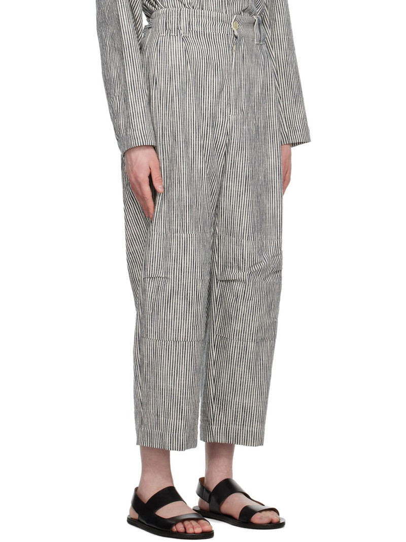 Navy & OFf-White 'The Fisherman' Trousers 2