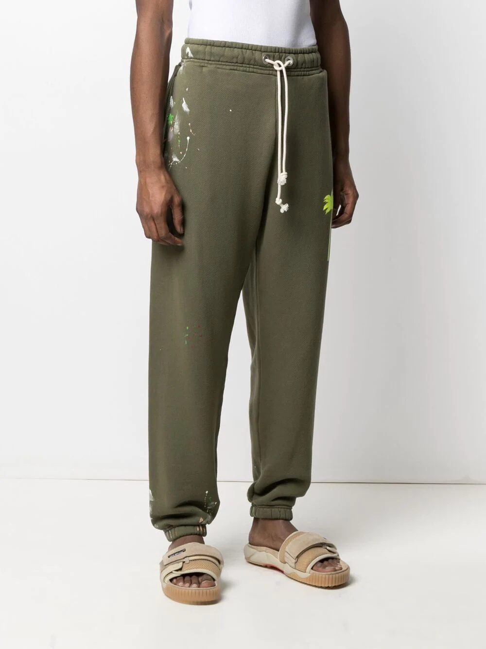 paint-splatter track pants - 3