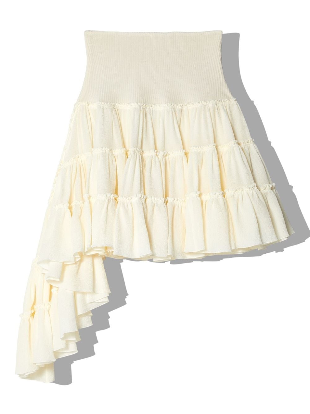 ruffled asymmetric miniskirt - 2