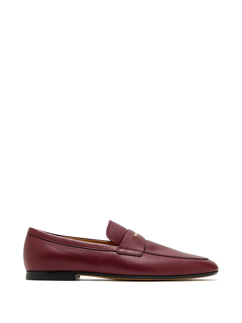 plaque-detail loafers 1