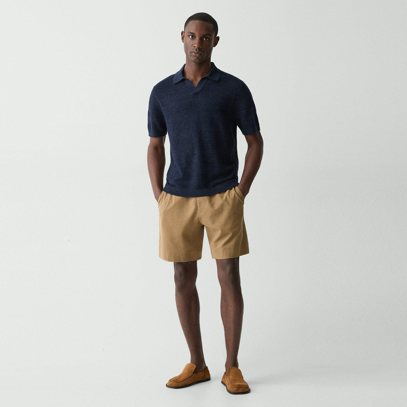 Theory Brenan Polo Shirt in Pacific Linen outlook