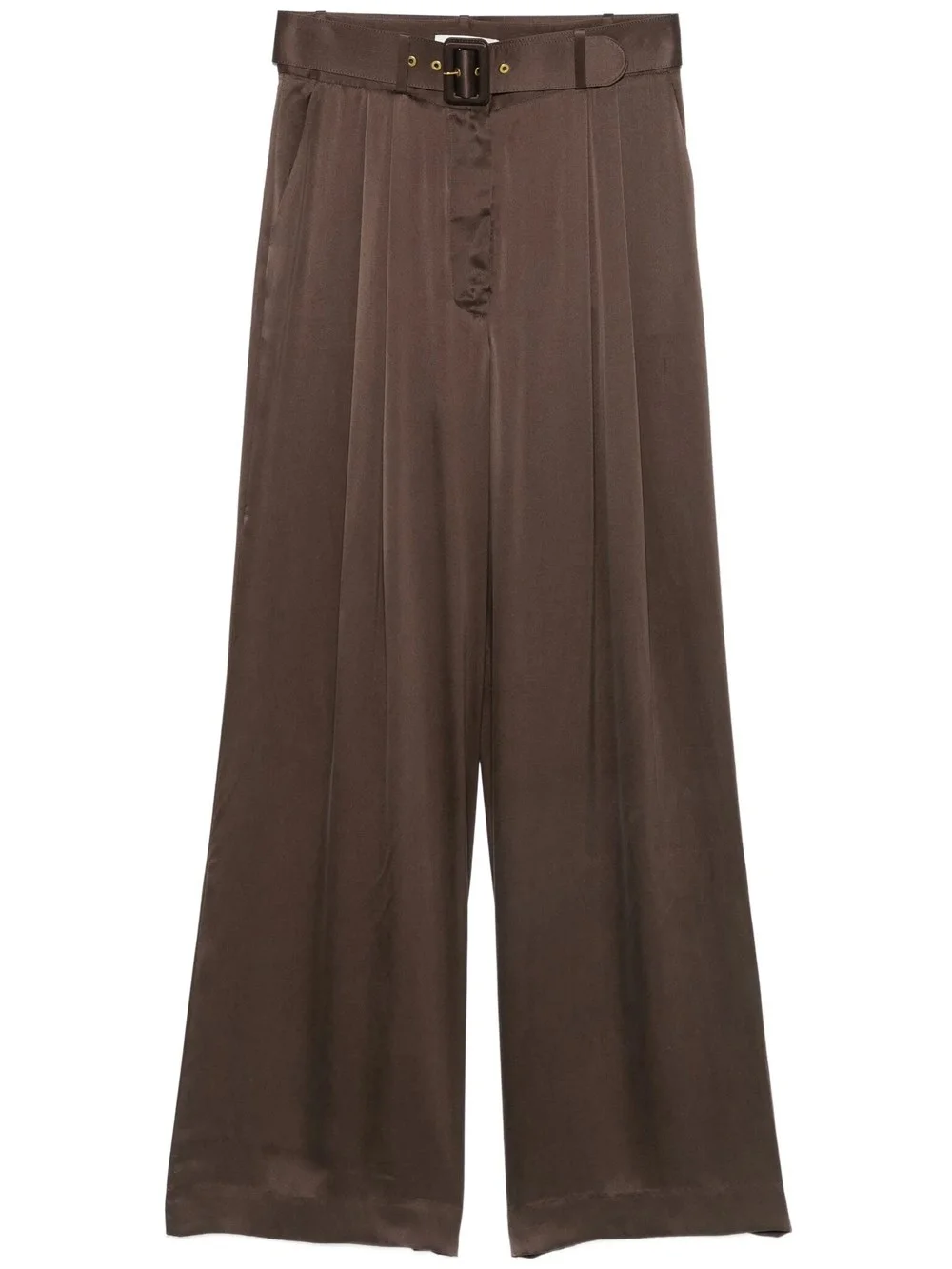 Silk Pants with Belt - 1