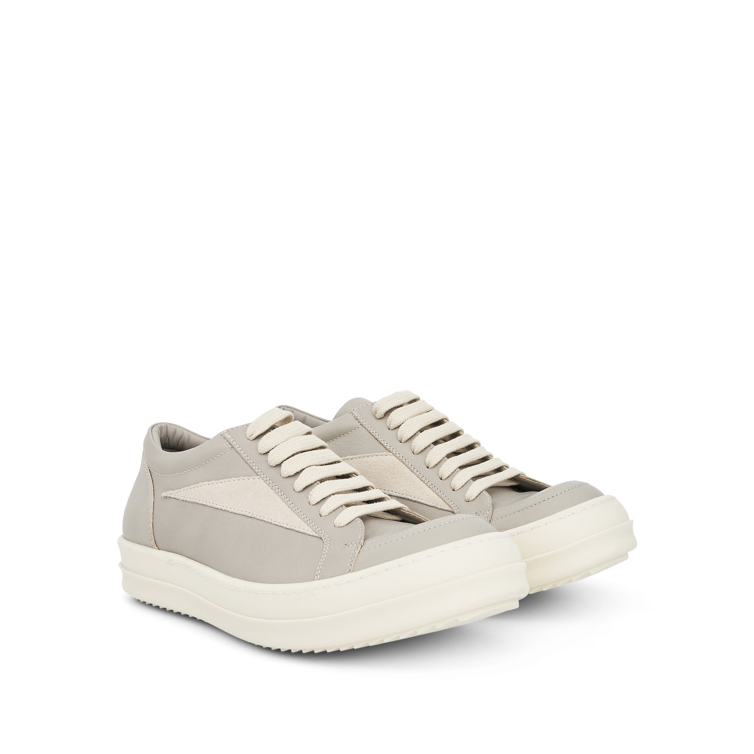 Women Vintage Leather Sneaker in Pearl/Milk - 2