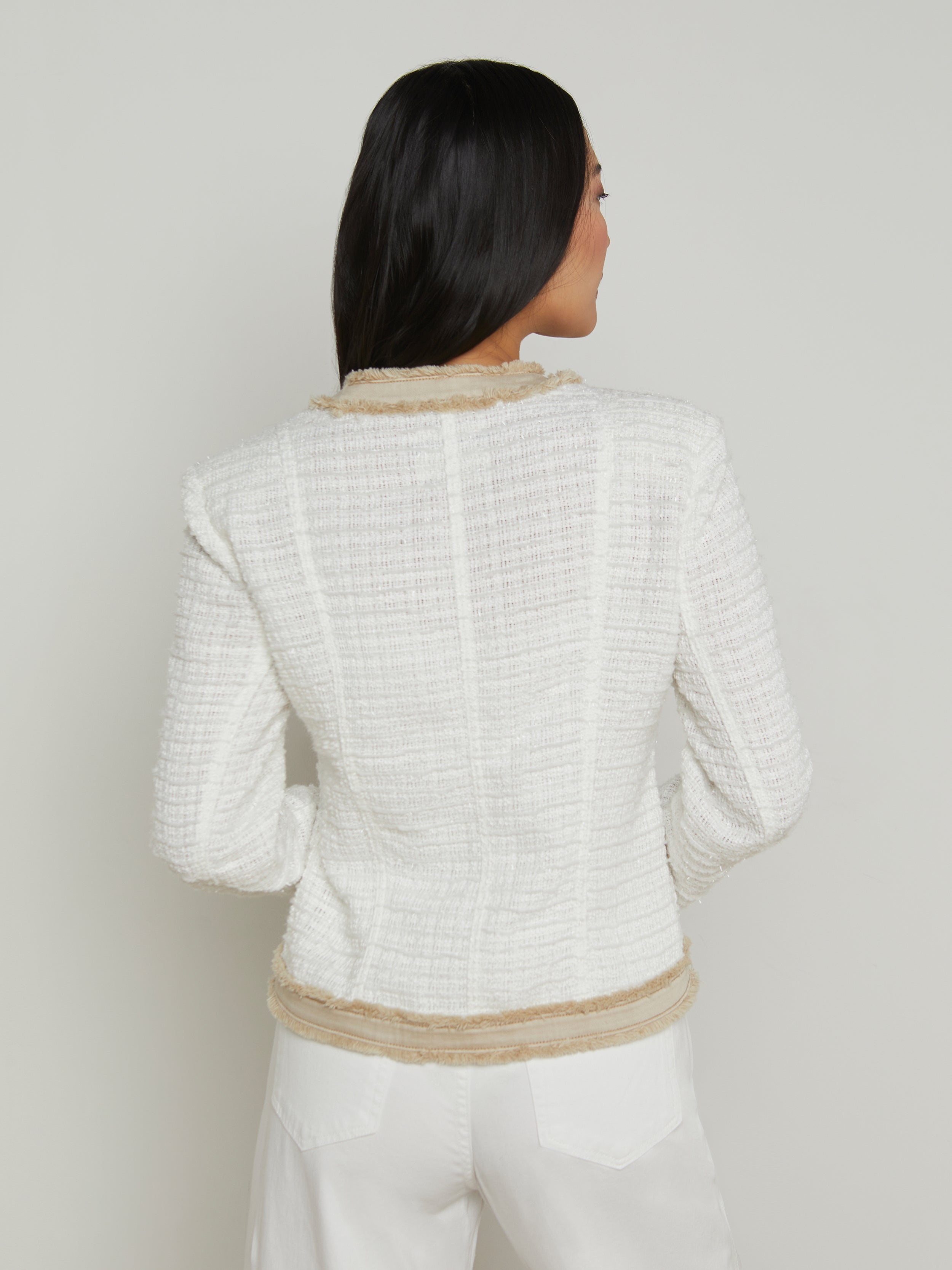 Agnes Tweed Denim Jacket - 5