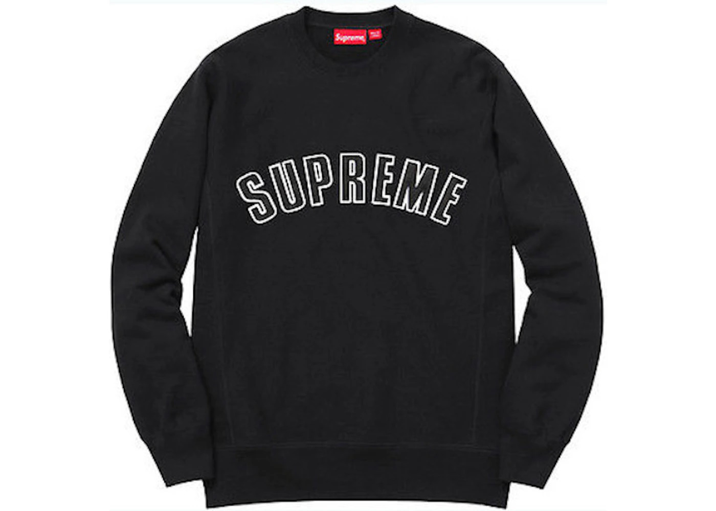 Supreme Arc Logo Crewneck Black - 1