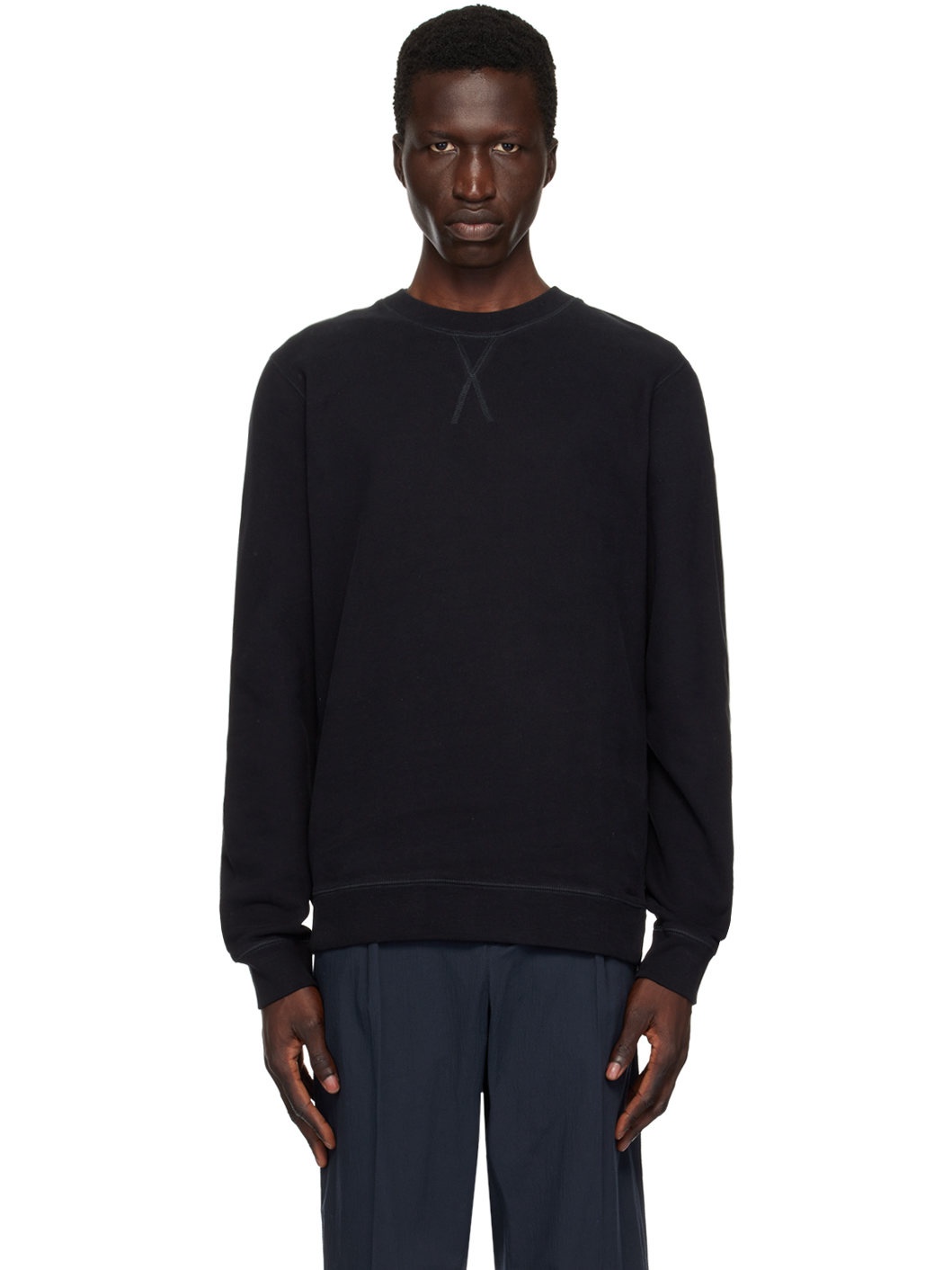 Black Loopback Sweatshirt - 1