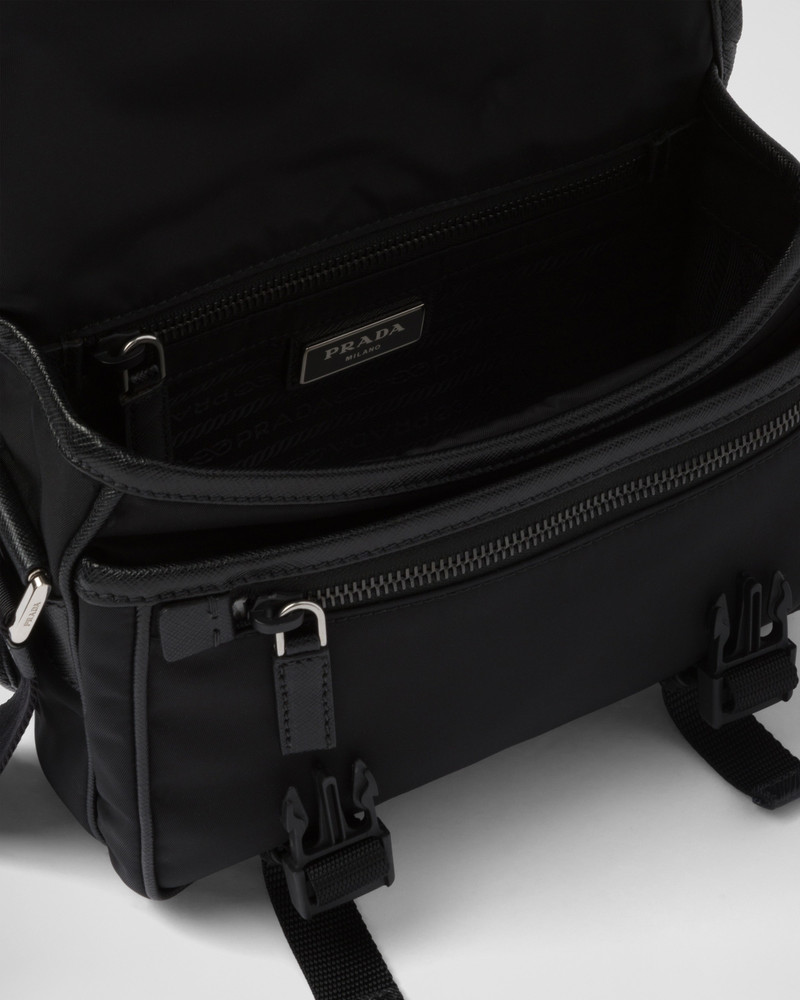 Re-Nylon and Saffiano leather shoulder bag 5
