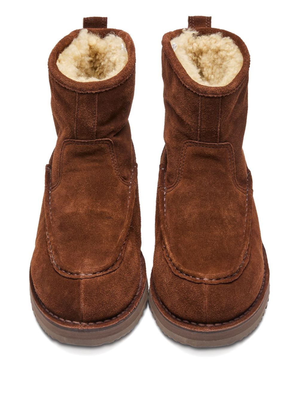 suede shearling boots - 4