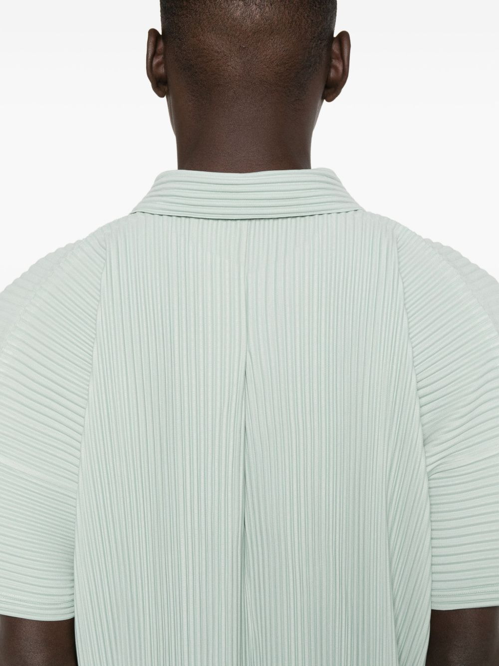 pleated short-sleeve shirt - 5