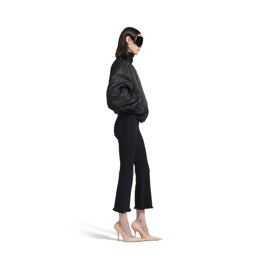 Women's Standard Bomber Jacket in Black - 3