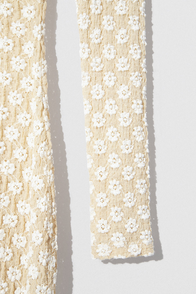 RUBI DRESS BEIGE FLORAL LACE 3