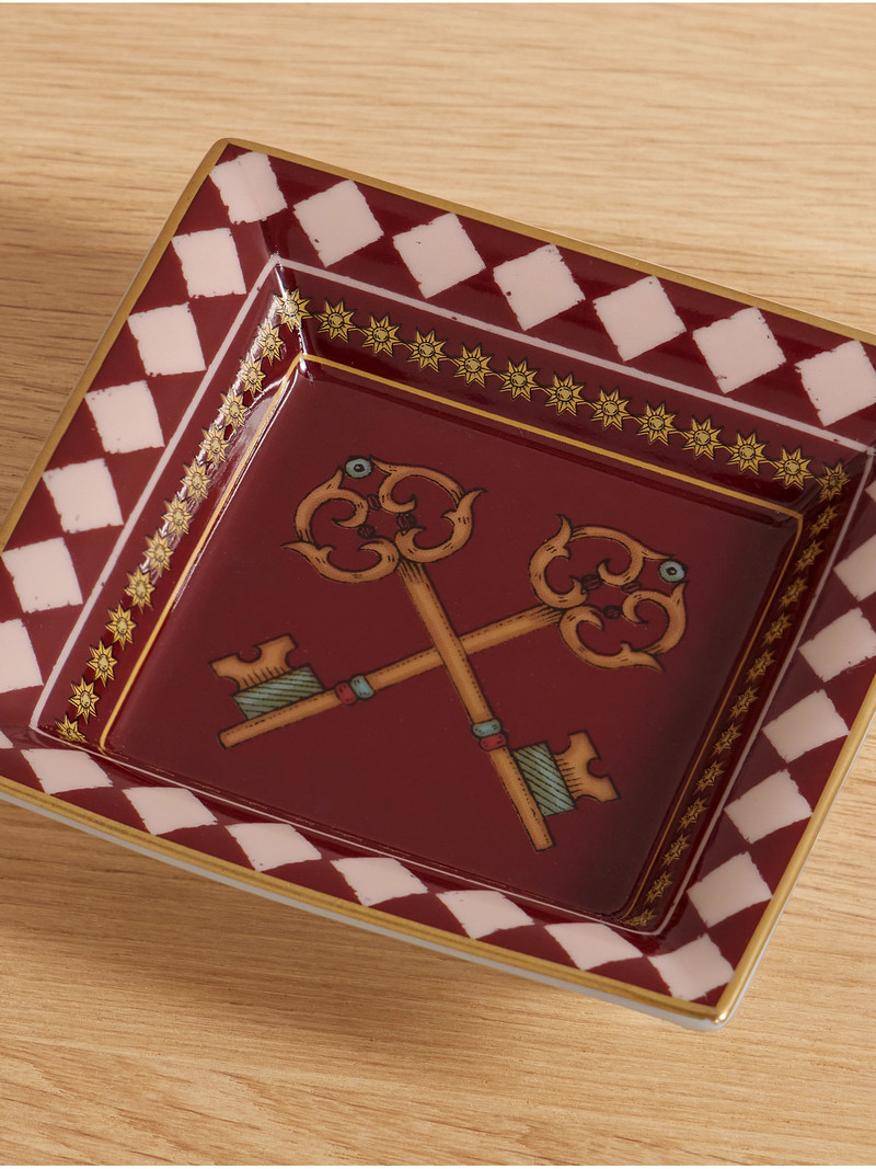 Gold-plated Porcelain Trinket Tray 3