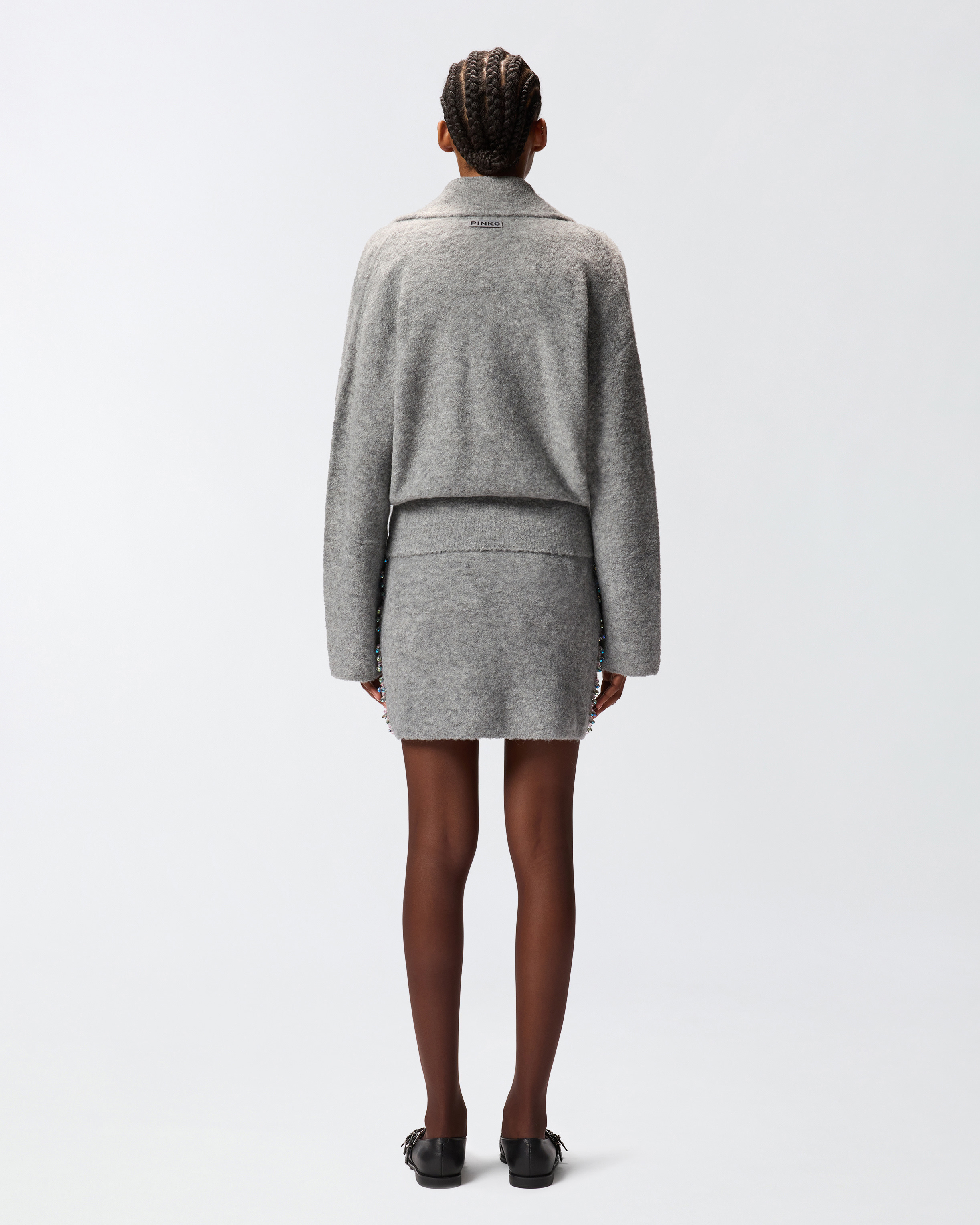 WOOL JACKET WITH EMBROIDERY - 4