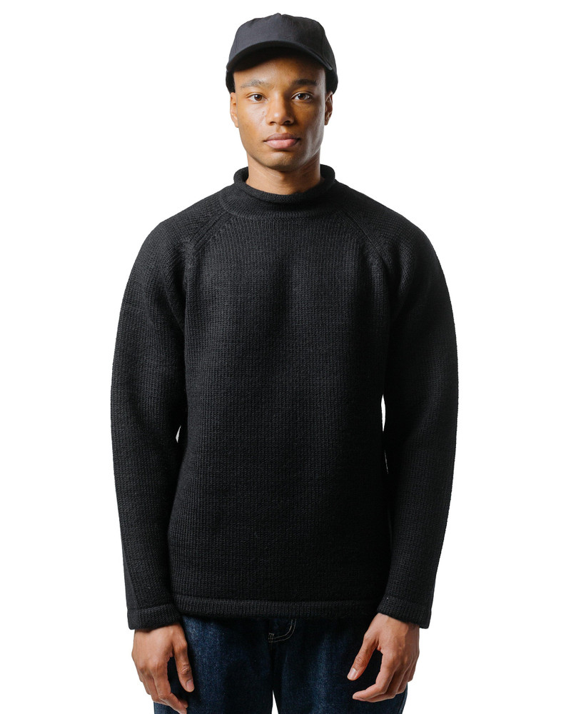 nonnative Adventurer Roll Neck Sweater Wool Yarn Black outlook