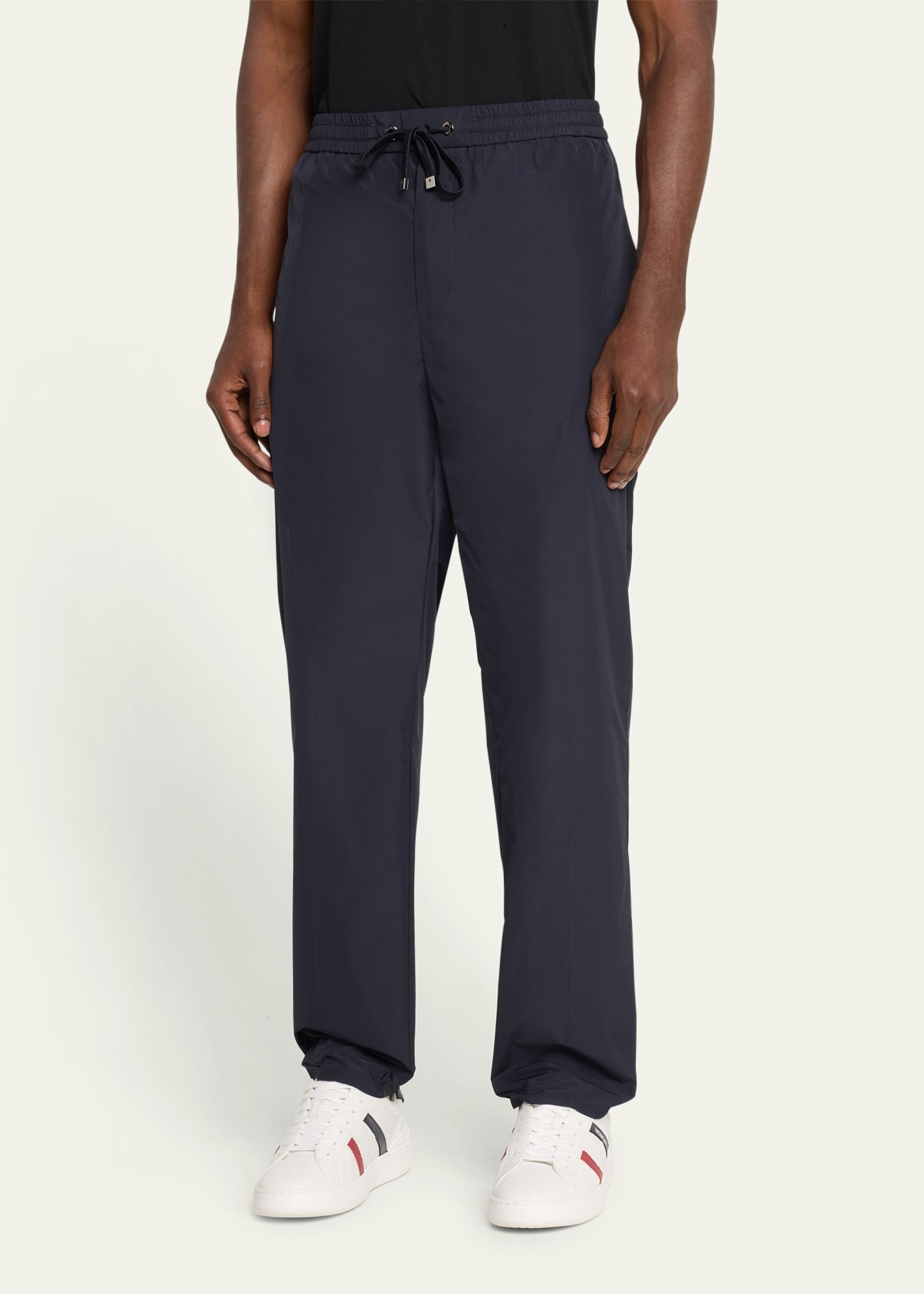 Men's Drawstring Straight-Leg Trousers - 4