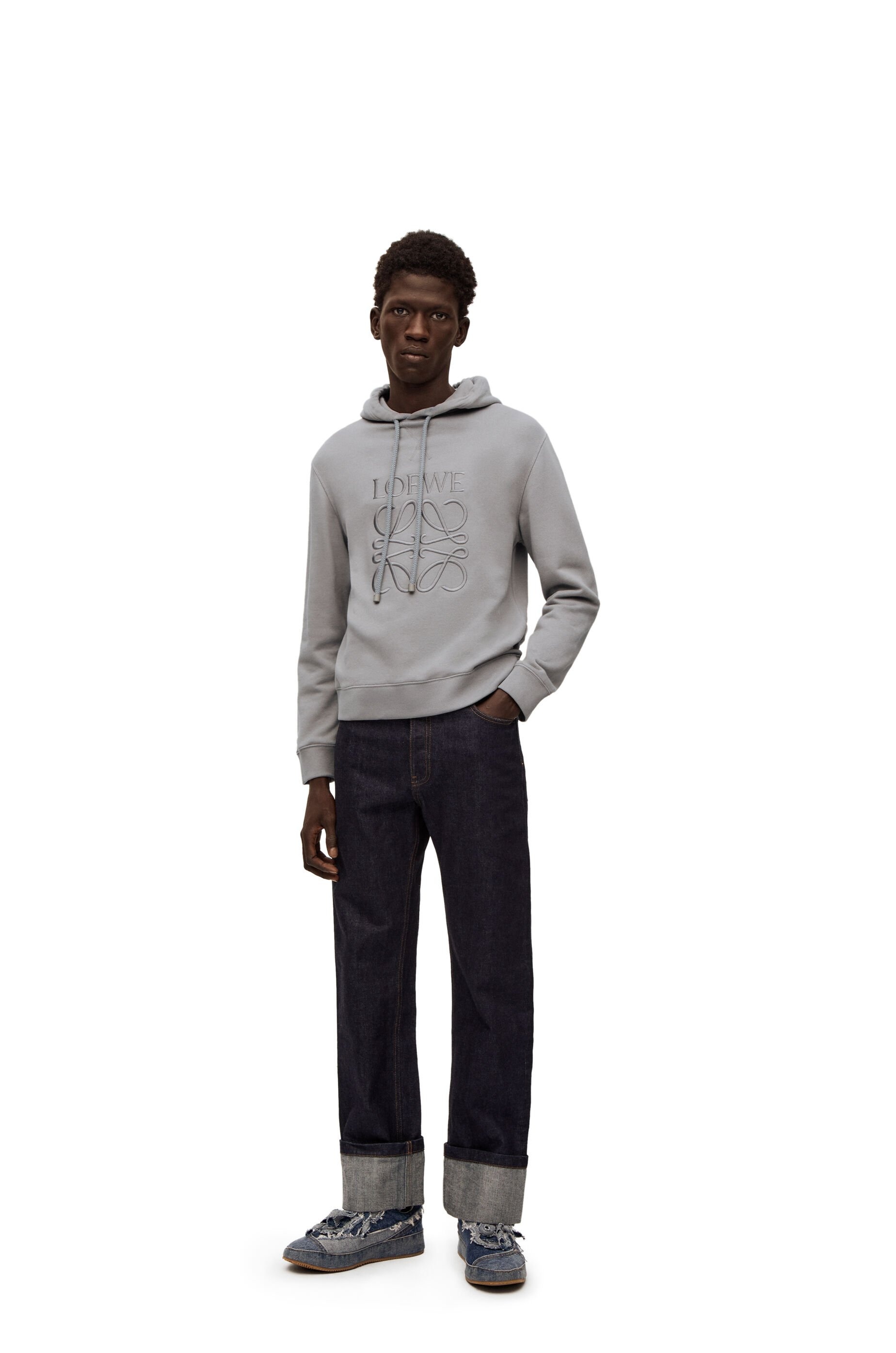 Anagram tonal hoodie in cotton - 2