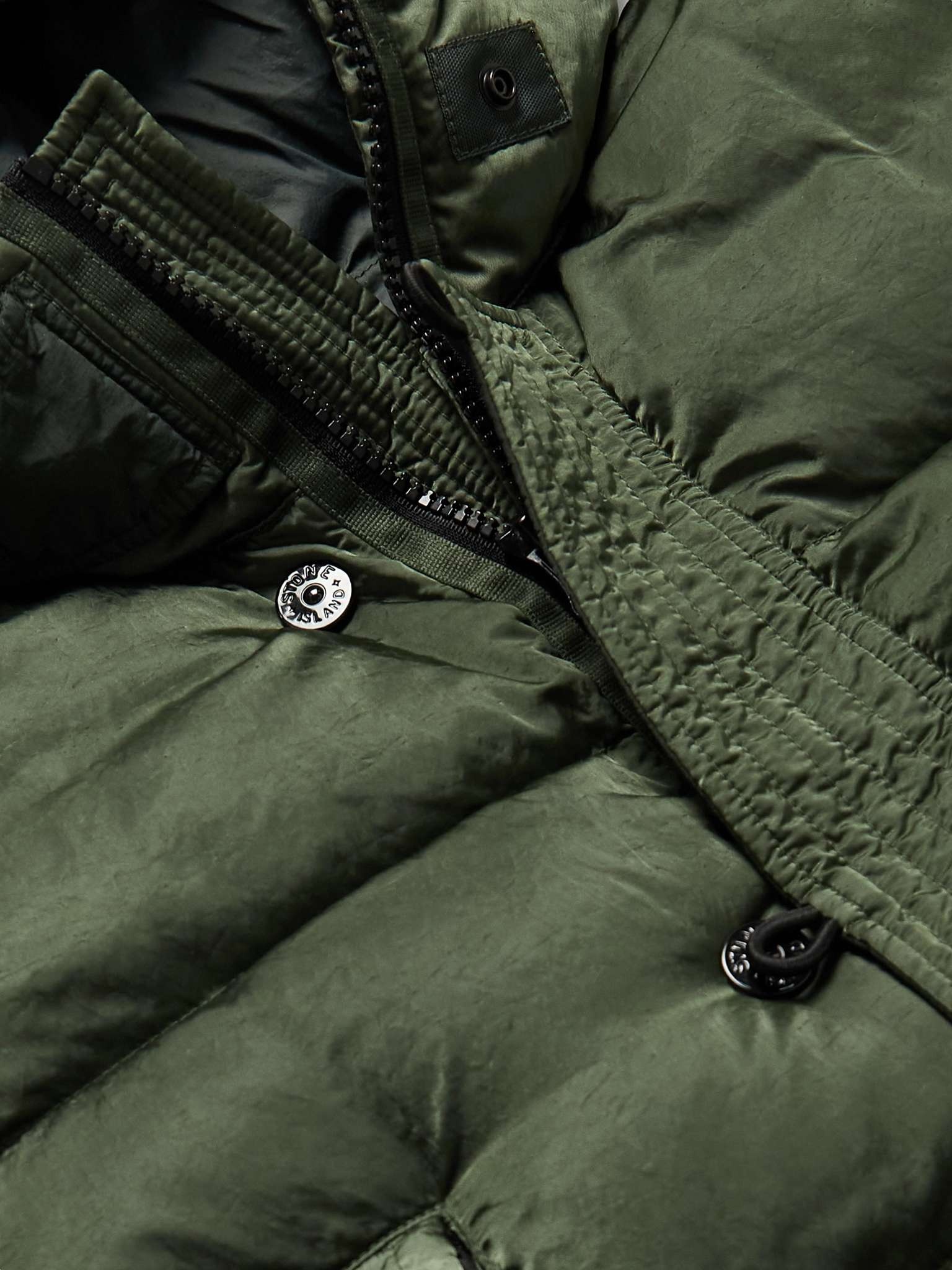 Logo-Appliquéd Quilted Coated-Shell Down Parka - 5