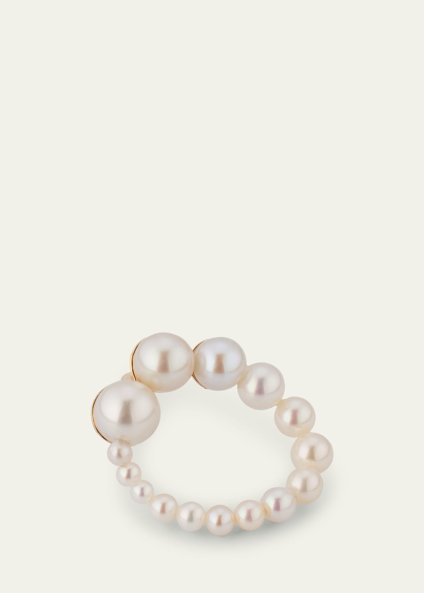Petite Embrass de Perle Graduated Earring, Single, Right - 3